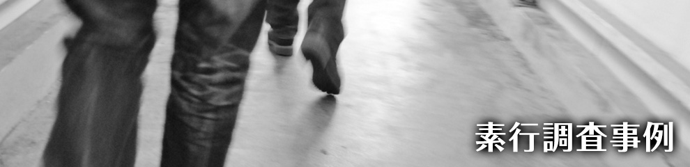 素行調査事例 浮気や従業員の不正など